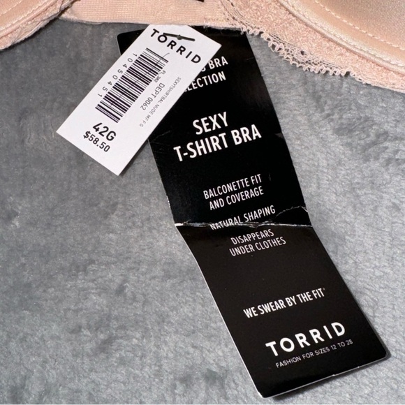 New with Tags Torrid Sexy T-shirt Bra Tan 42G - Picture 5 of 10